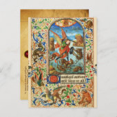 STMICHAEL ARCHANGEL AND DRAGON FLEMISH MINI シーズンポストカード (正面/裏面)