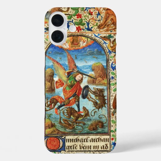 STMICHAEL ARCHANGEL AND DRAGON FLEMISH MINI Case-Mate iPhoneケース (裏面)