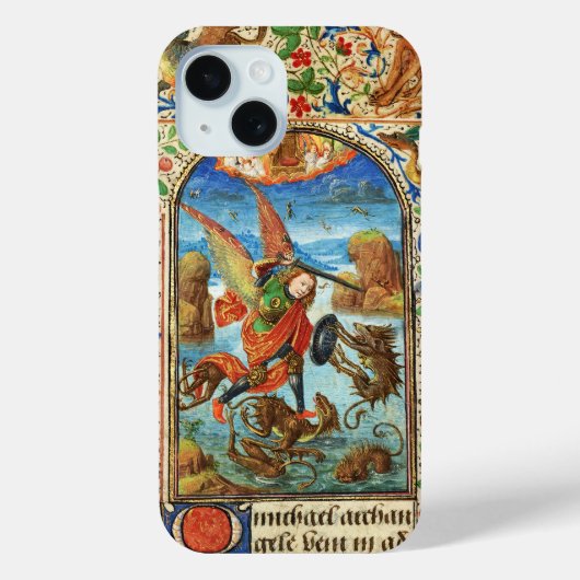 STMICHAEL ARCHANGEL AND DRAGON FLEMISH MINI Case-Mate iPhoneケース (裏面)