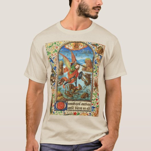 STMICHAEL ARCHANGEL AND DRAGON FLEMISH MINI Tシャツ (正面)