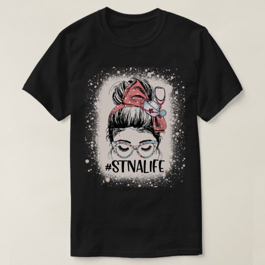 STNAライフウォメンおもしろいズメッシーバン州テスト保育園 Tシャツ (デザイン正面)