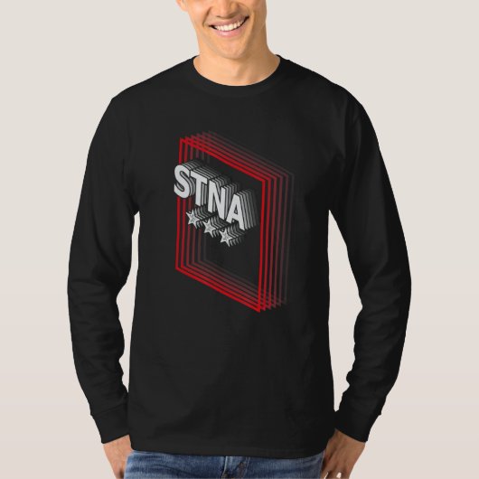 STNA Job Title Appreciation Retro Tシャツ (正面)