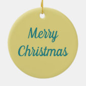 STNICK IN TEDDY BEAR SUET, CHRISTMAS TEDDIES セラミックオーナメント (裏面)