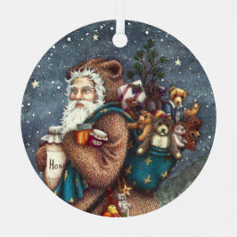 STNICK IN TEDDY BEAR SUET, CHRISTMAS TEDDIES メタルオーナメント