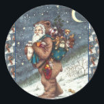 STNICK IN TEDDY BEAR SUET, CHRISTMAS TEDDIES ラウンドシール<br><div class="desc">特別なサンタを探してる？彼はテディベアを良い小さな男の子や女の子に連れて行く。クリスマスステッカスタマイズカー*... 一致する項目を探すSusan Brackデザイン</div>