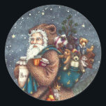 STNICK IN TEDDY BEAR SUET, CHRISTMAS TEDDIES ラウンドシール<br><div class="desc">特別なサンタを探してる？彼はテディベアを良い小さな男の子や女の子に連れて行く。クリスマスステッカスタマイズカー*... 一致する項目を探すSusan Brackデザイン</div>