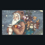STNICK IN TEDDY BEAR SUET, CHRISTMAS TEDDIES 長方形シール<br><div class="desc">特別なサンタを探してる？彼はテディベアを良い小さな男の子や女の子に連れて行く。クリスマスステッカスタマイズカー*... 一致する項目を探すSusan Brackデザイン</div>