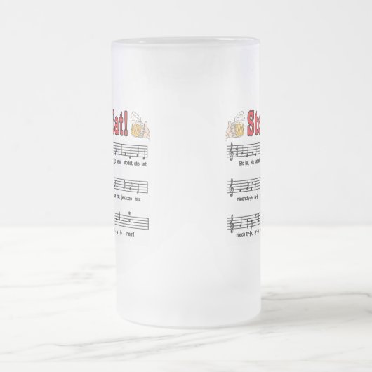 Stoの大石柱! ビールのジョッキとの歌 フロストグラスビールジョッキ (中央)