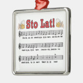 Stoの大石柱! ビールのジョッキとの歌 メタルオーナメント (左)