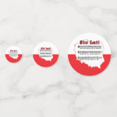 Stoの大石柱! 歌のポーランドの地図 コンフェッティ (正面)