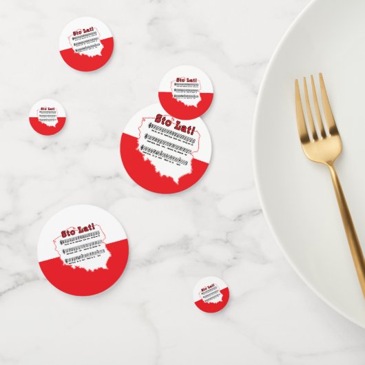 Stoの大石柱! 歌のポーランドの地図 コンフェッティ (グループ)