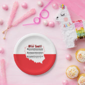 Stoの大石柱! 歌のポーランドの地図 ペーパープレート (パーティー)