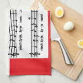 Stoの大石柱! 歌 キッチンタオル (四つ折り)