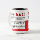 Stoの大石柱! 歌 ツートーンマグカップ (正面左)