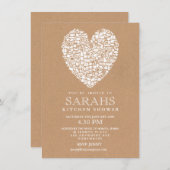 Stock 素朴 the Kitchenブライダルシャワーパーティー 招待状 (正面/裏面)