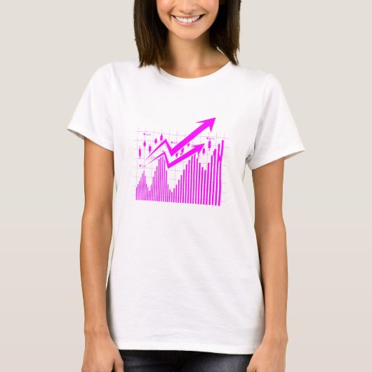 Stock Broker Hobby Trader Chart Analyst Tシャツ (正面)