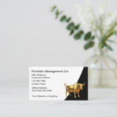 Stock Broker Investment Advisor Business Cards 名刺 (スタンド正面)