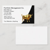 Stock Broker Investment Advisor Business Cards 名刺 (正面/裏面)