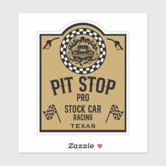 Stock Car Racing Gift シール (シート)