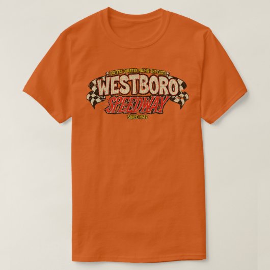 Stock Car Racing Westboro Speedway 1947  Tシャツ (デザイン正面)