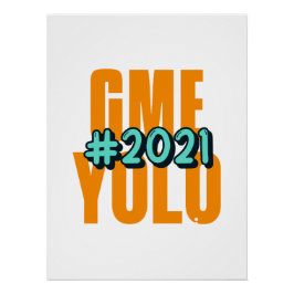 Stock Market Meme Poster | Diamond Hands ポスター