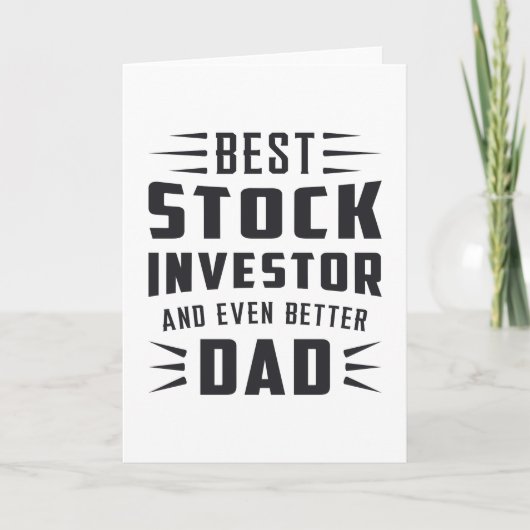 Stock Market Stock Investor Bull Trader Trading カード (正面)