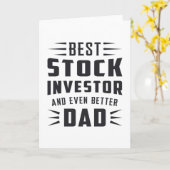 Stock Market Stock Investor Bull Trader Trading カード (黄色い花)