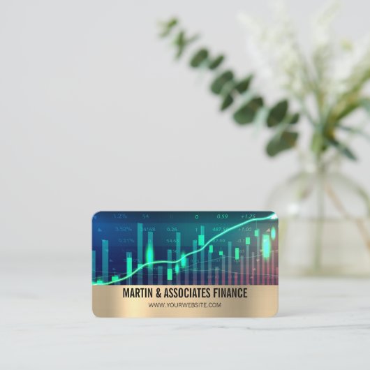 Stock Tech | Finance  名刺 (スタンド正面)