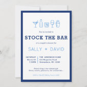 Stock The Bar Couple's Shower Invitation (正面)