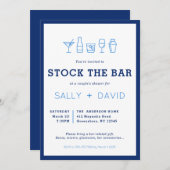Stock The Bar Couple's Shower Invitation (正面/裏面)