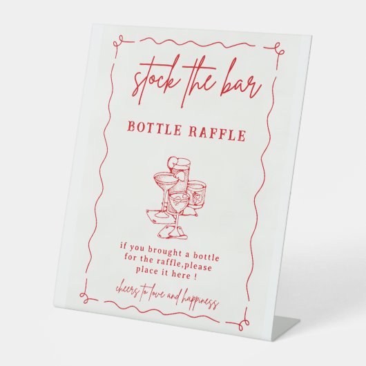  Stock the Bar Party, Stock The Bar Sign, Couples  台座サイン (正面)