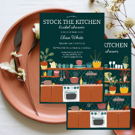 STOCK THE KITCHEN ブライダルシャワー カスタムデザイン 招待状