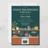 STOCK THE KITCHEN ブライダルシャワー カスタムデザイン 招待状 (正面)