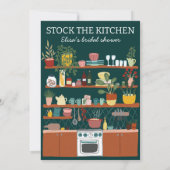 STOCK THE KITCHEN ブライダルシャワー カスタムデザイン 招待状 (裏面)