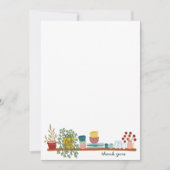 STOCK THE KITCHEN Bridal Shower CUSTOM Cute サンキューカード (正面)