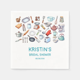 Stock the Kitchen Bridal Shower Kitchen Utensils  スタンダードカクテルナプキン