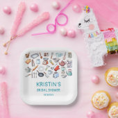 Stock the Kitchen Bridal Shower Kitchen Utensils  ペーパープレート (パーティー)