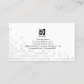 StockBroker FinancialInvestment抽象芸術BlueCubes 名刺 (裏面)