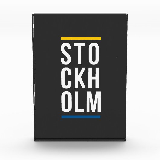 Stockholm City logo design フォトブロック (正面)