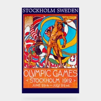 "Stockholm Olympics' 1912" Acrylic Sign アクリルサイン