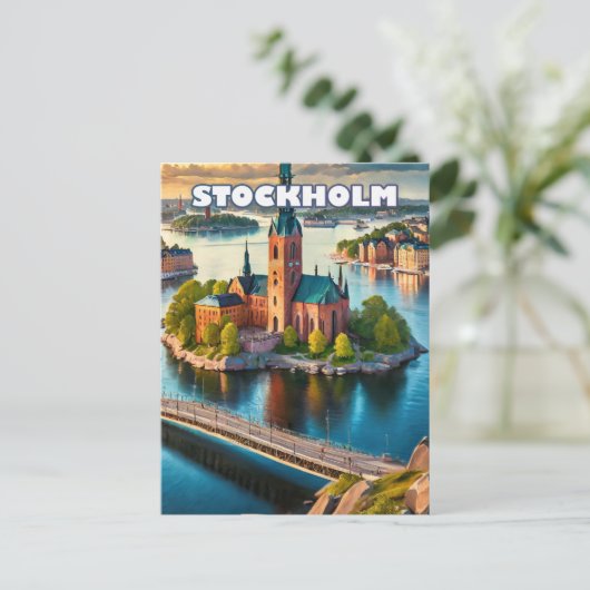 Stockholm, perle scandinave ポストカード (スタンド正面)