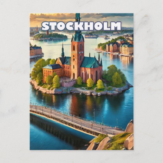 Stockholm, perle scandinave ポストカード (正面)