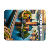 Stockholm, perle scandinave マグネット (横)