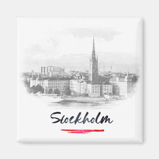 Stockholm - Skyline マグネット