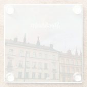 Stockholm Södermalm Cityscape ガラスコースター (裏面)