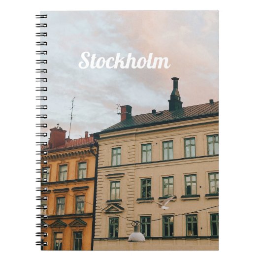 Stockholm Södermalm Cityscape ノートブック (正面)