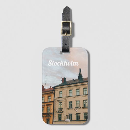 Stockholm Södermalm Cityscape ラゲッジタグ (正面縦)