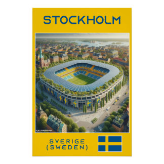 Stockholm Stadium - Ecological Design ポスター