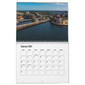 Stockholm-Sweden Calendar カレンダー (2月 2027)