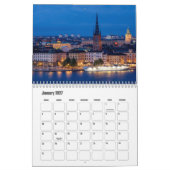 Stockholm-Sweden Calendar カレンダー (1月 2027)